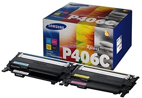 Samsung Toners 406 Value Pack - Black, Cyan, Yellow And Magenta [sm-tp406c] PC Gadgets
