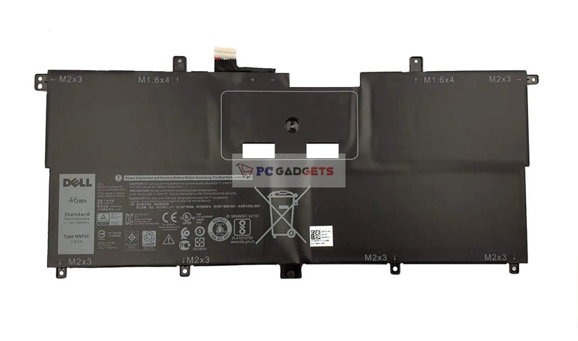 46Wh NNF1C HMPFH Original Laptop Battery For Dell XPS 13 9365 XPS13-9365