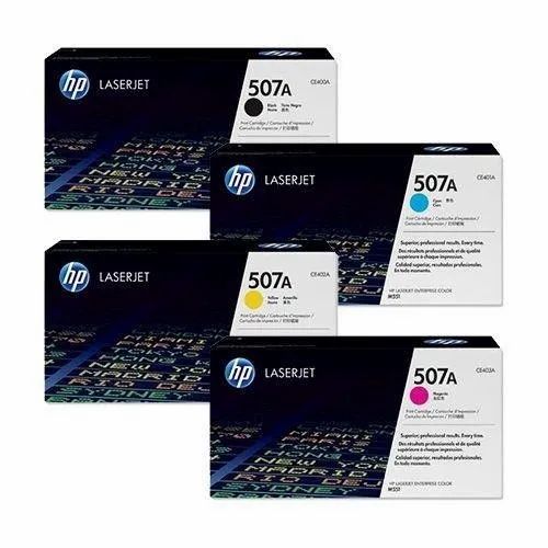 HP 507A Toner 4 Pack - CE400A CE401A CE402A CE403A - Black Cyan Magenta Yellow - Original HP LaserJet Toner Cartridges PC Gadgets