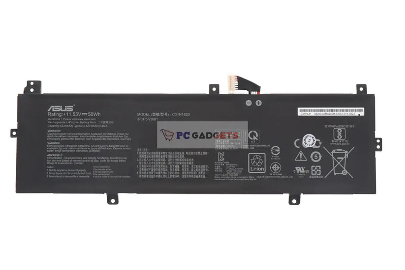 50Wh C31N1620 Original Laptop Battery for Asus ZenBook UX430 UX430UN UX430UQ