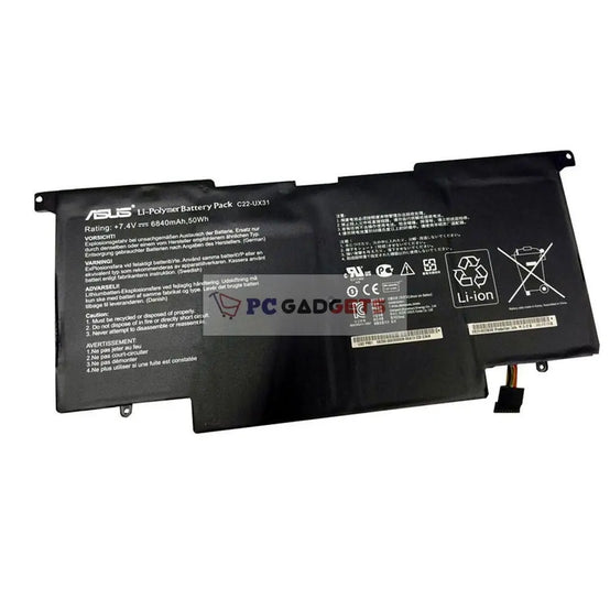 50Wh Original C22-UX31 Asus ZenBook UX31A-R4003P BX31LA UX31 Series Laptop Battery