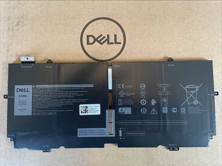 51Wh Original 52TWH Dell XPS 13 7390 XPS 13 7390 2 in 1NN6M8 XX3T7 Laptop Battery