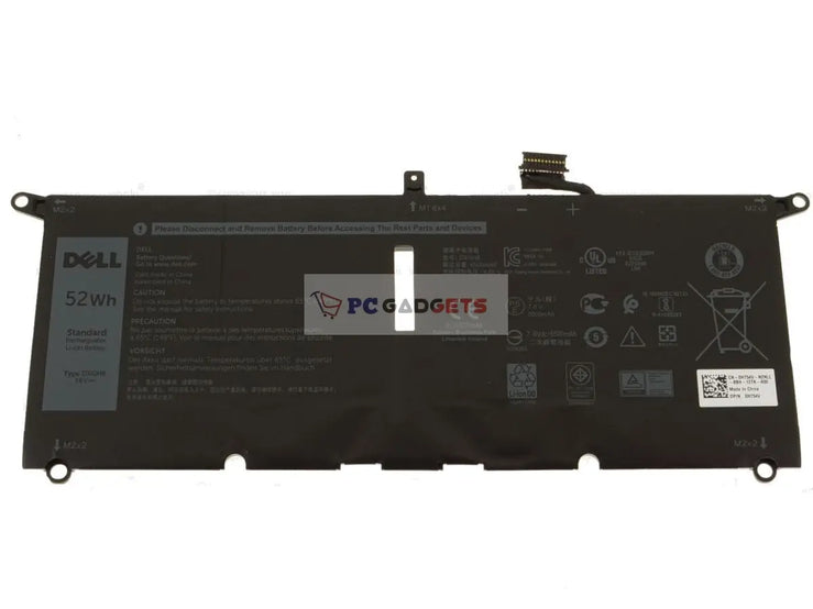 52Wh Original DXGH8 Dell XPS 13 9370 9380 Latitude 3301 0H754V Laptop Battery