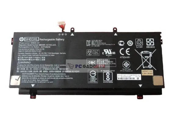 57.9Wh Original SH03XL Laptop Battery for HP Spectre x360 Convertible PC 13 13-AC033DX SH03057XL