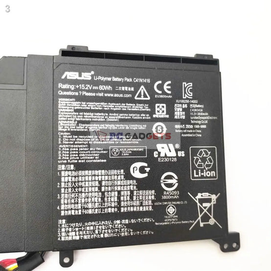 C41N1524 Asus Zenbook N501VW, ROG G501VW-BSI7N25 Laptop battery