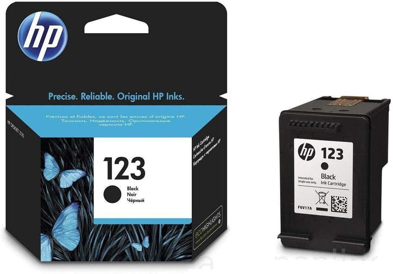 HP 123 Black Original Ink Advantage Cartridge - F6V17AE PC Gadgets