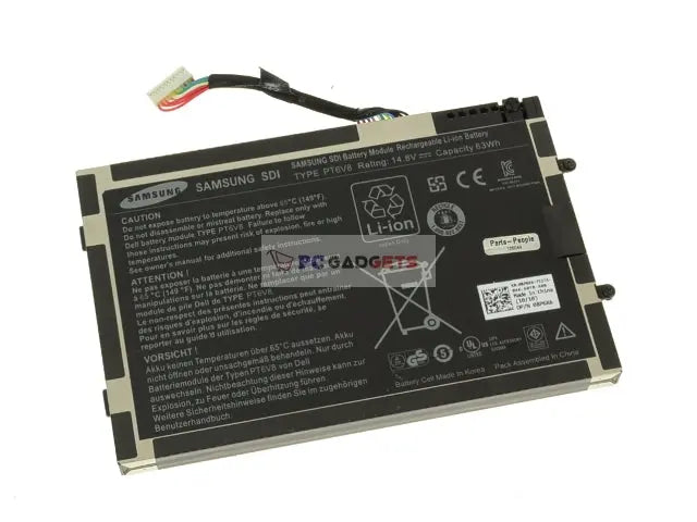 63Wh Original Laptop Battery 8P6X6 P06T PT6V8 T7YJR compatible with Dell Alienware M11x M14x R1 R2 R3 08P6X6
