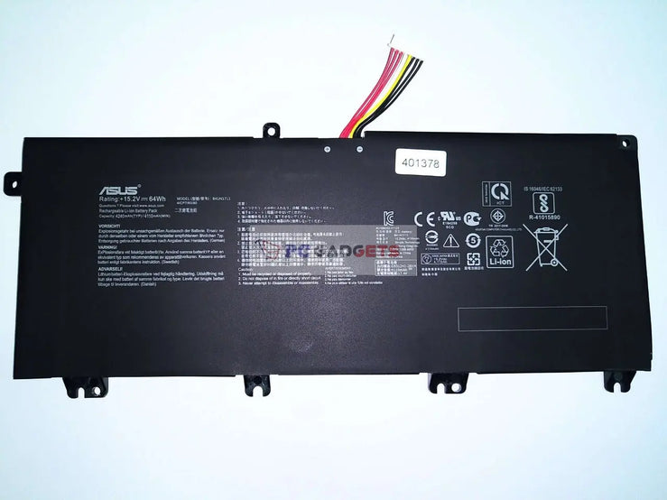 64Wh Original B41N1711 Asus ROG GL503VD GL703V GL703VD FX503VM FX63VD Laptop Battery - Large Cable