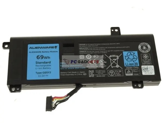 69Wh G05YJ Original Laptop Battery for Dell Alienware 14 A14 M14X R3 R4 0G05YJ Y3PN0 8X70T
