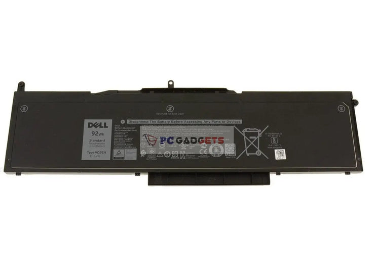 92Wh Original VG93N Dell Precision 15 3520 Series Tablet WFWKK NY5PG Laptop Battery