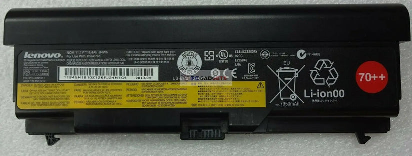 11.1v 8.4a 94wh laptop battery compatible with lenovo thinkpad sl430 w530 t430 t430i t530 t530i l430 45n1000 45n1001 notebook