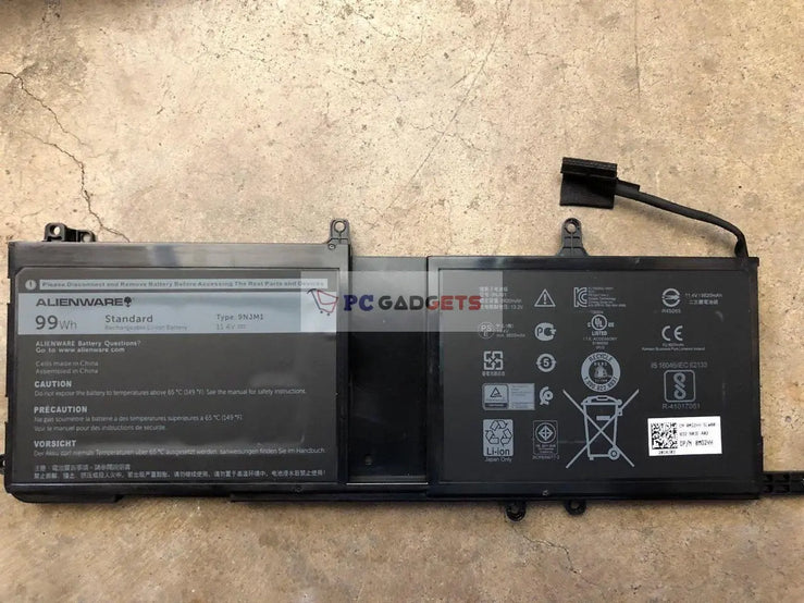 99WH 9NJM1 Dell Alienware 15 R3 17 R4 Series Notebook MG2YH 0MG2YH 01D82 HF250 0546FF Laptop Battery
