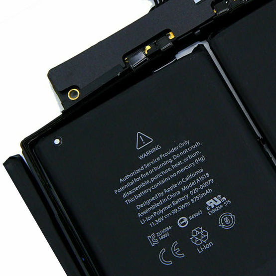 99.5Wh A1618 Apple MacBook Pro 15” Retina A1398 2015 Version 020-00079 MJLQ2LL/A MJLT2L Battery - PC Gadgets