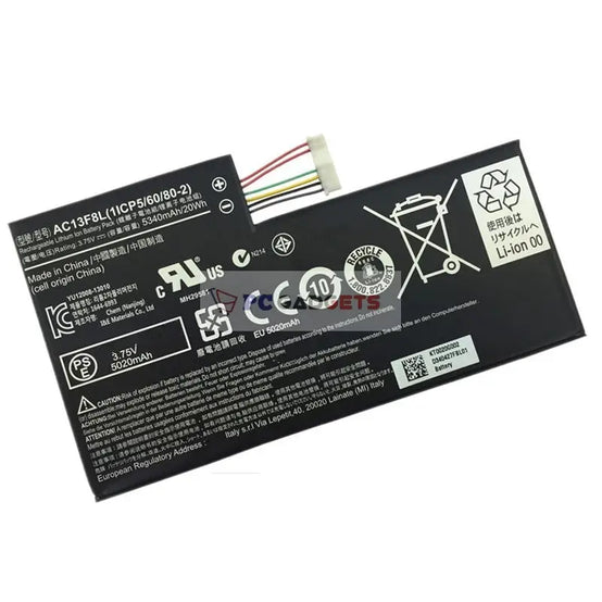 AC13F3L AC13F8L Battery For Acer Iconia Tab A1-A810 A1-A811 Tablet W4-820P W4-820 1ICP5/60/80-2 PC Gadgets