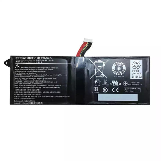 24wh Original AP11C3F AP11C8F Laptop Battery For Acer 1ICP5/67/90-2 1ICP6/67/88-2 Tablet