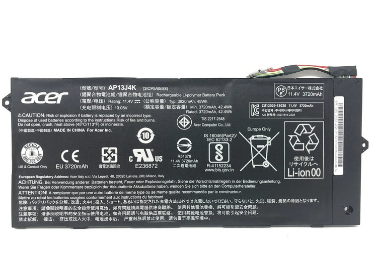 New AP13J4K AP13J3K Acer Chromebook C732 311 C733 Genuine Laptop Battery KT.00304.008 - PC Gadgets