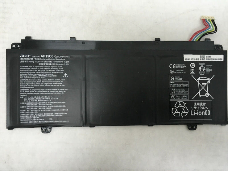 Original 45.3Wh Acer AP15O3K Aspire S5-371T-716G S13 SWIFT 5 SF514-51-58K4 AP1503K Laptop Battery