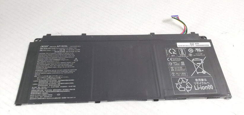 Original AP1505L Acer SPIN 5 SP513-52N AP1503K AP15O5L Aspire S5-371 Chromebook 13 CB713-1W-31FV Laptop Battery