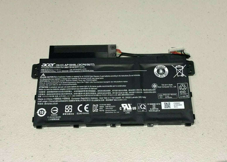 Original Acer AP18H8L Aspire 5 A514-51 A515-53G SPIN 3 SP314-53 TravelMate B1 Laptop Battery