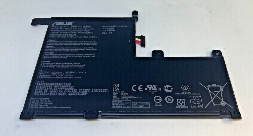 52Wh Original C31N1703 Laptop Battery For Asus Q505UA Q525UA ZenBook Flip Q525UA