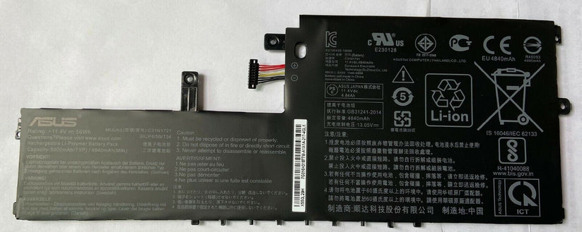 56Wh Genuine C31N1721 Laptop Battery For Asus E406M E406MA 3ICP4/59/134