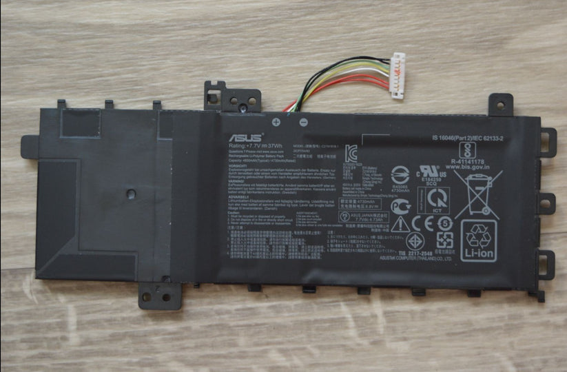 37Wh Original C21N1818-1 Laptop Battery For Asus VivoBook 15 F512FA F512DA-SH31 X512FA X512FB X512FL X512FJ X512DA X512UF-BQ135T X512FA-BQ064T Series