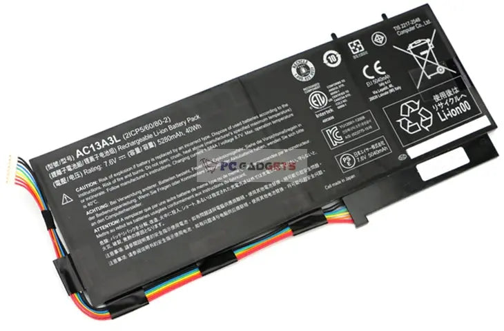 Acer Genuine AC13A3L laptop battery for Aspire X313 X313-E X313-M P3-131 P3-171 PC Gadgets