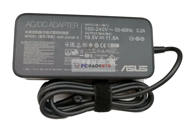 Asus 19.5V 11.8A 230W 6.0*3.7mm Original AC/DC Power Adapter Charger for Asus ROG GX501 GX501V FX505D ADP-230GB B