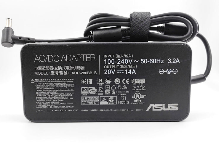 Original Asus 20V 14A 280W ADP-280BB B ASUS G703GI-E5032T Laptop Charger Power Adapter 7.4mm*5.0mm
