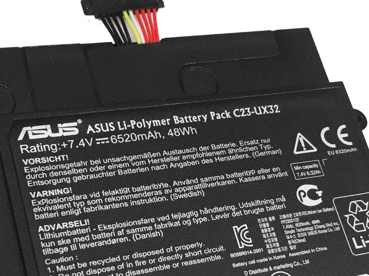 Original 7.4v 48Wh 6520mah C23-UX32 Asus VivoBook U38N U38K U38DT U38N-C4004H Zenbook UX32 UX3A UX32VD UX32LA Laptop Battery