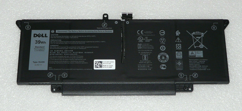 39Wh Original 35J09 YJ9RP XMV7T Laptop Battery For Dell Latitude 7410