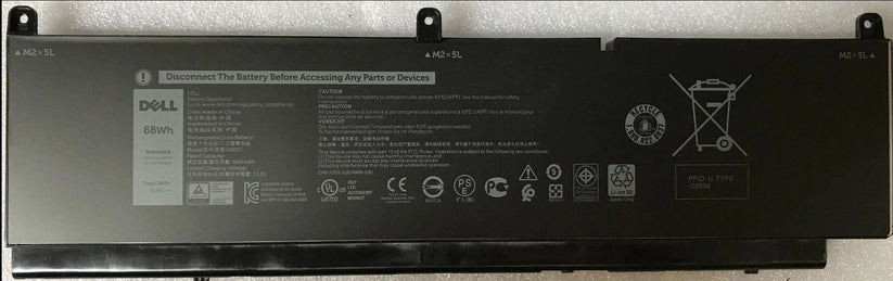 68Wh Original C903V Battery for Dell 17C06, 3ICP4/60/81-2, Precision 7550 CR72X 17C06 447VR PKWVN