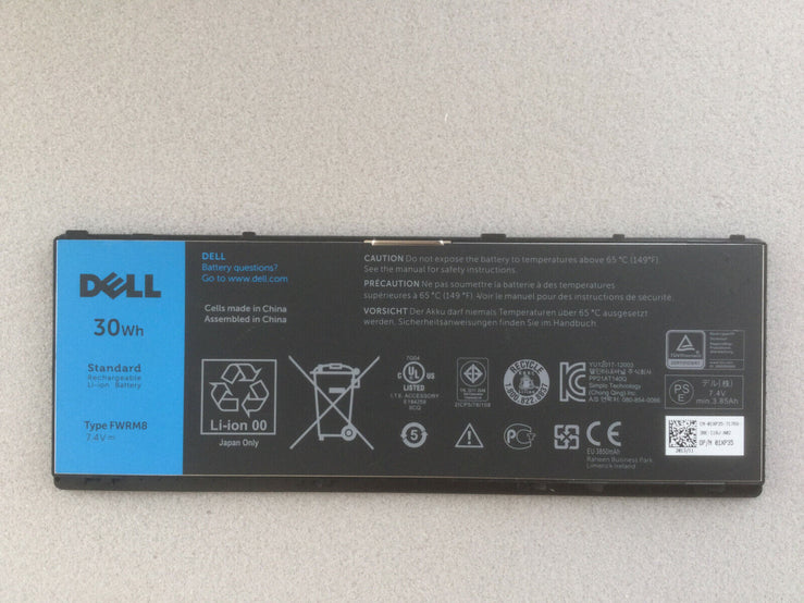 Original FWRM8 Laptop Battery For Dell Latitude 10 tablet Series C1H8N CT4V5 1VH6G 1XP35