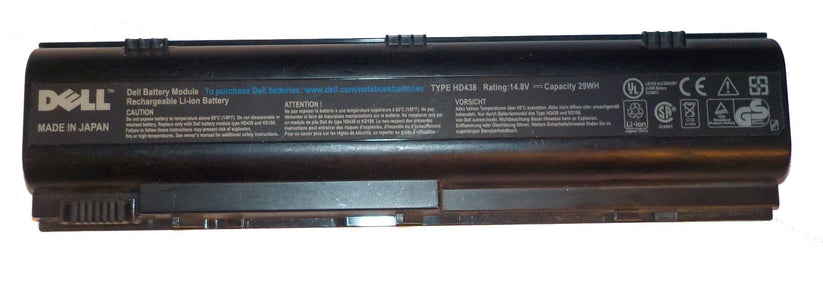 Original HD438 TD611 KD186 Laptop Battery For Dell Inspiron 1300 B120 B130 Latitude 120L