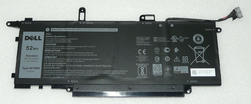 New Original NF2MW Laptop Battery For Dell Latitude 7400 2-in-1, 14 9410, 7270, 7260, 14 9410 40DHN, 14 9410 9N7GH GJD1V
