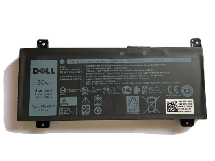  56Wh Original M6WKR, PWKWM Laptop Battery For Dell Inspiron 14 Series