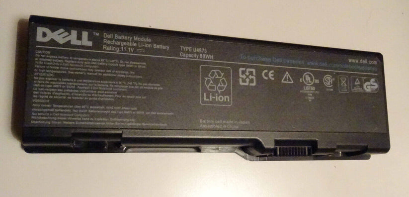 Original U4873 Laptop Battery For Dell Inspiron 9400 XPS M1710 312-0455 C5447 C5974 D5318 F5635 G5260 G5266 Y4873 YF976