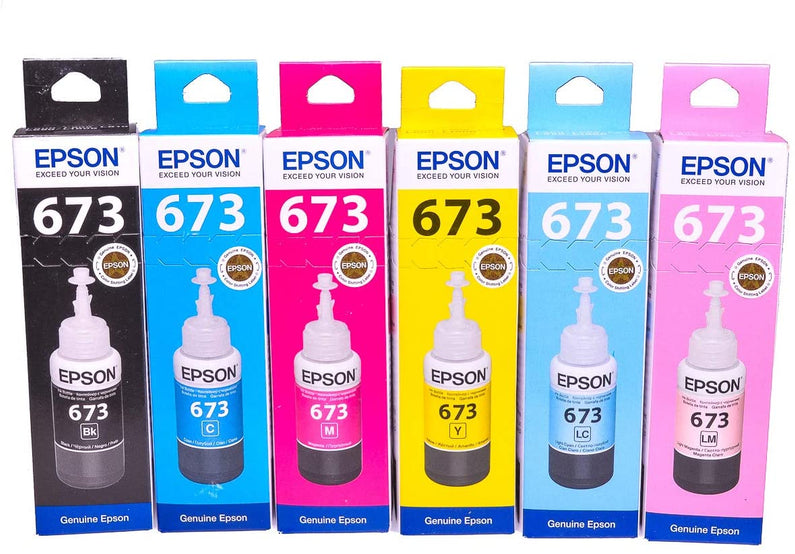 Genuine Epson Ink Set For Epson L800 L805 L810 L850 L1800 PC Gadgets