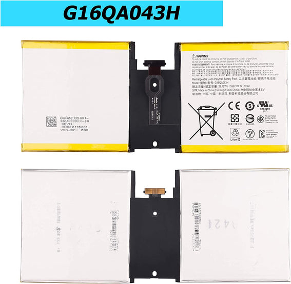 Original Microsoft G16QA043H Surface Go 1824, 1825 Tablet Laptop Battery