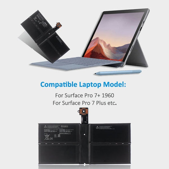 Original Microsoft G3HTA074H DYNH03 Surface Pro 7 PLUS 1960 1961 Laptop Battery Laptop Model