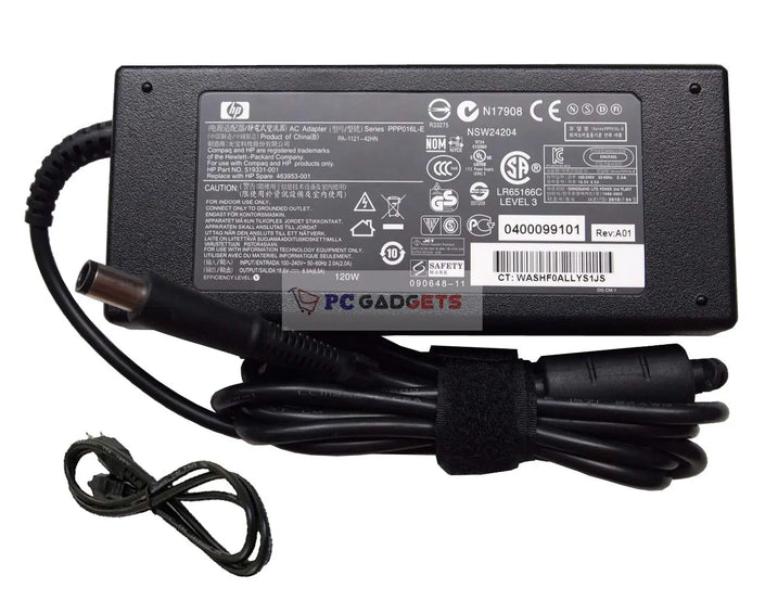 HP 120W 18.5V 6.5A 7.4 5.0MM AC Adapter Charger