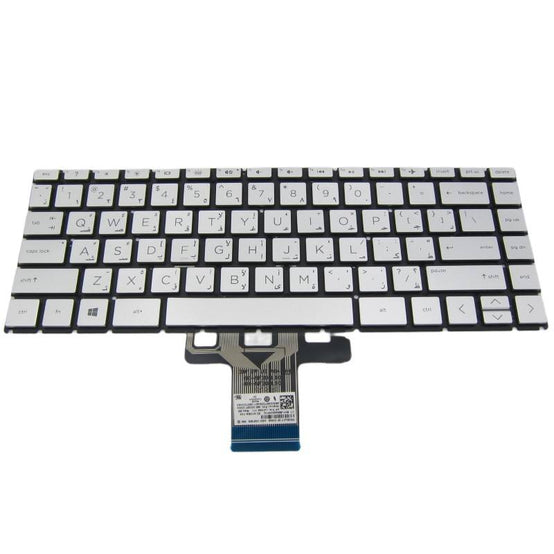 New Original HP 14-CE 14-CF 14-CK 14-CM 14-DF with Backlit Silver Laptop Keyboard