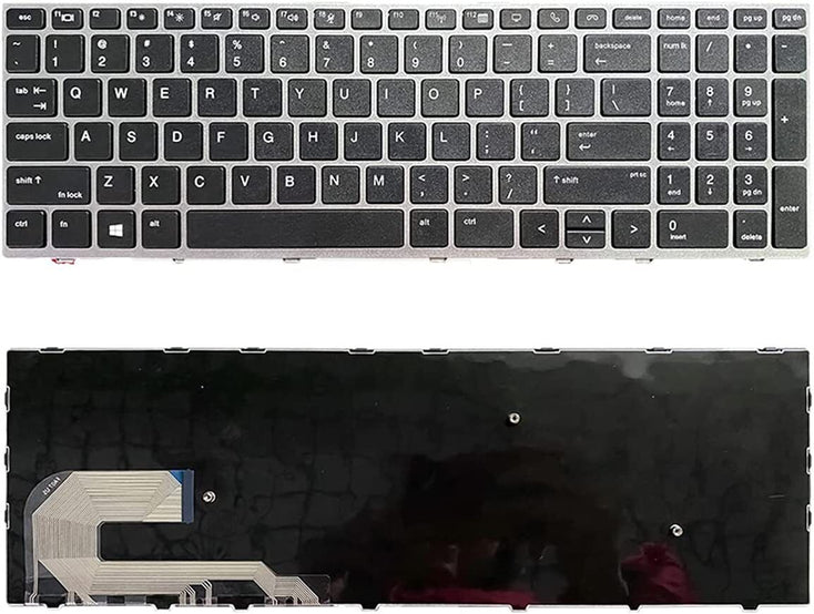 New HP EliteBook 755 G5 850 G5 850 G6 L14366-001 L11999-001 Backlit Point Stick Silver Frame laptop keyboard PC Gadgets
