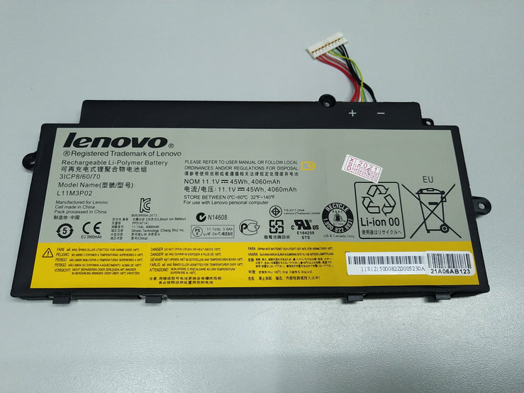 Original 45Wh L11M3P02 Lenovo IdeaPad U510 MBM62GE U31 Touch Laptop Battery