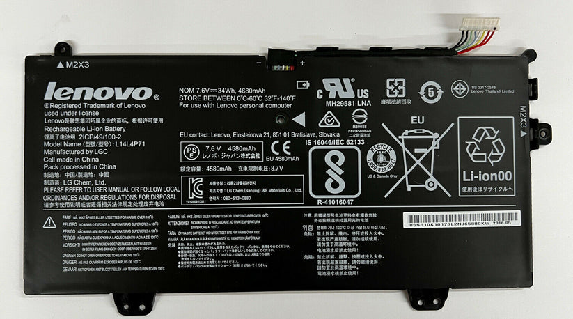 Genuine Lenovo L14L4P71 L14M4P71 L14L4P72 L14M4P73 700-11ISK Battery PC Gadgets