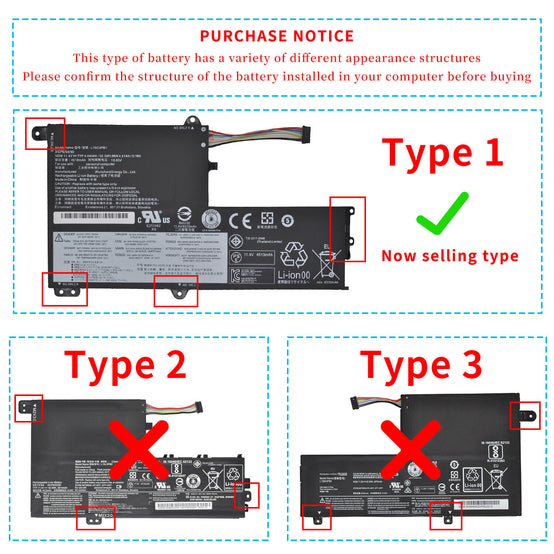Lenovo IdeaPad 330S-14AST 330S-14IKB 330S-15ARR 330S-15AST 330S-15IKB GTX1050 Series battery