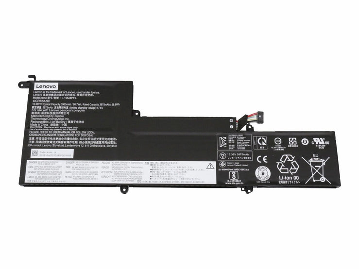 Original Lenovo Ideapad Yoga Slim 7-14IIL05 14ITL05 14ARE05 L19M4PF4 L19C4PF4 L19D4PF4 Battery PC Gadgets