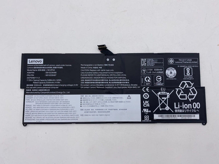 New Original Lenovo 5B10Z26480 SB10Z26484 L19M4PG3 L19C4PG3 L19D4PG3 ThinkPad X12 Detachable Gen 1st battery PC Gadgets