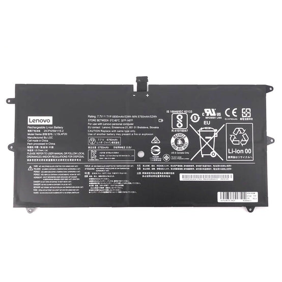 Genuine L15M4P20 L15L4P20 L15M4P22 Battery For Lenovo IdeaPad Yoga 900S-12ISK 5B10J50662
