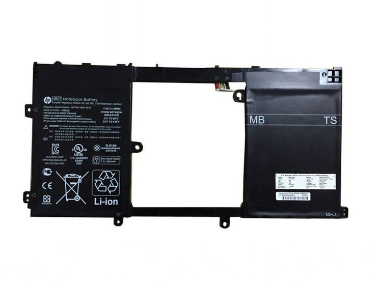 Original NB02XL 7.4V 28Wh 3880mAh Hp Pavilion 11-H010NR H110TU  726241-2C1 726596-001 Laptop Battery